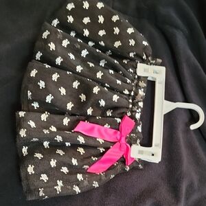 Chic Black Skirt with Pink Bow for Kids